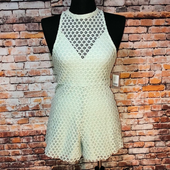 silence + noise Pants - Silence + Noise Sexy Sheer Romper